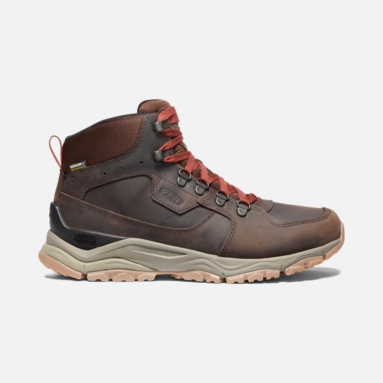 Keen Innate Leather Waterproof Boots - Men's Brown Red Dark Red Boots